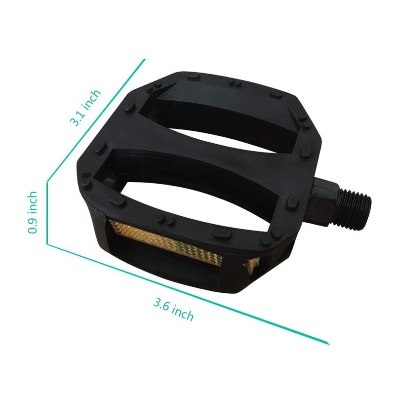 N3od3er Kids Bike Pedals 1/2-Inch Kids Small Pedals Resin for 12 14 Kids Bike - Image 2